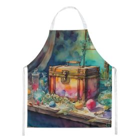 Treasure Chest Apron Cooking Kitchen Server Baking Crafts Gardening for Adult Women Men, Unisex, Large, Multicolor