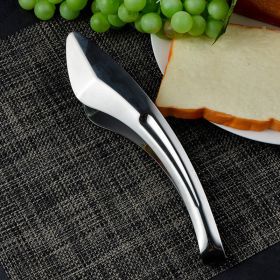 Food Serving Tongs Stainless Steel Premium Metal Ergonomic (size: large)