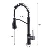 Touchless Sensor Commercial Style Pull-Down Single Handle Kitchen Faucet