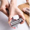 Multifunctional Stainless Steel Rotary Peeler 3in1 with Plastic Handle Vegetables Fruit Peelers Straight