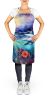 Dolphin Apron Cooking Kitchen Server Baking Crafts Gardening for Adult Women Men, Unisex, Large, Multicolor